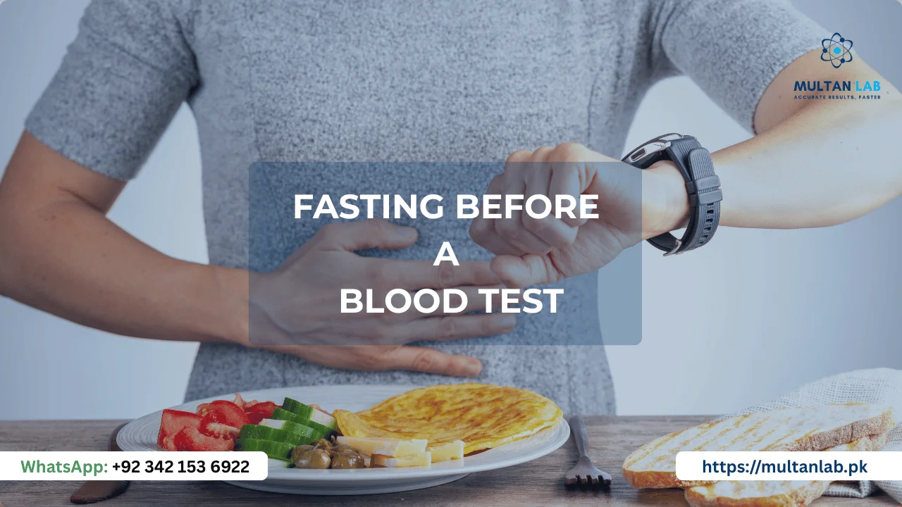 Fasting before blood test